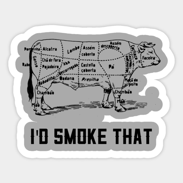 Barbecue Smoking Foodie Beef Lovers Sticker by grillingmontana